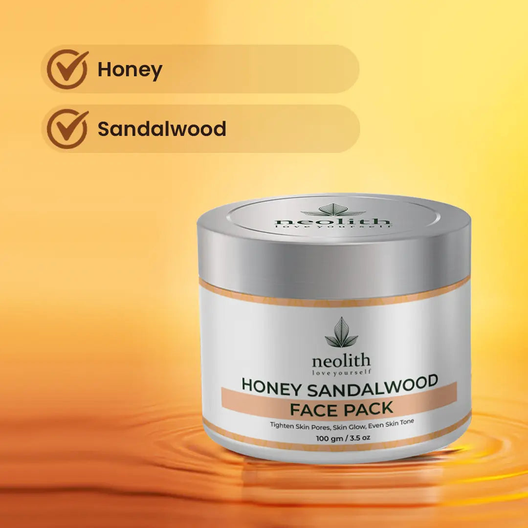 Honey Sandalwood Face Pack - 100gm - Neolith Beauty Uk