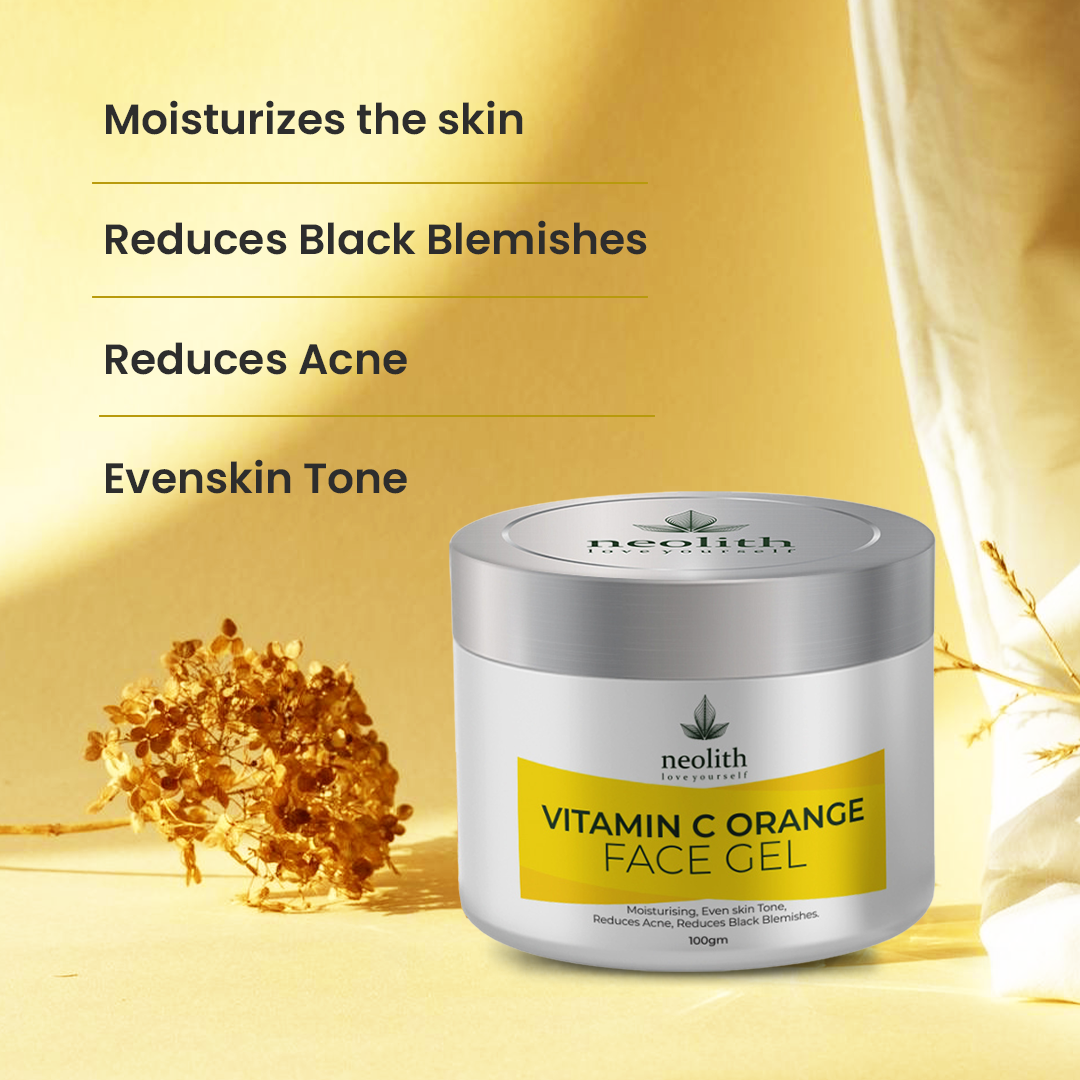 Vitamin C & Orange Face Gel - 100gm - Neolith Beauty Uk