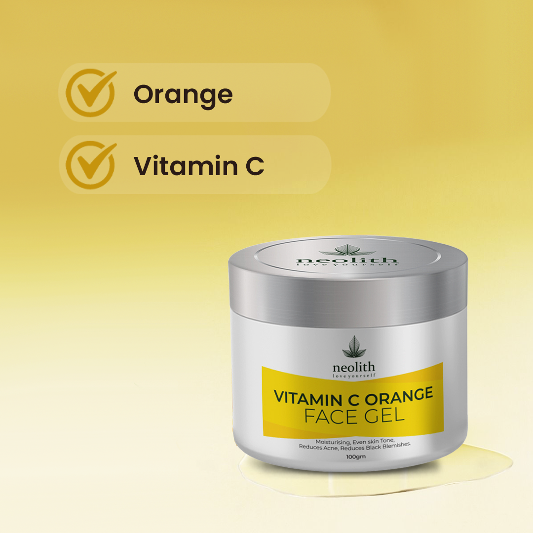 Vitamin C & Orange Face Gel - 100gm - Neolith Beauty Uk