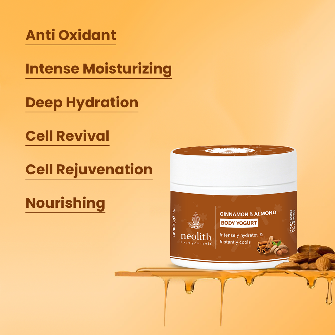 Cinnamon Almond Body Yogurt - 100ml - Neolith Beauty Uk