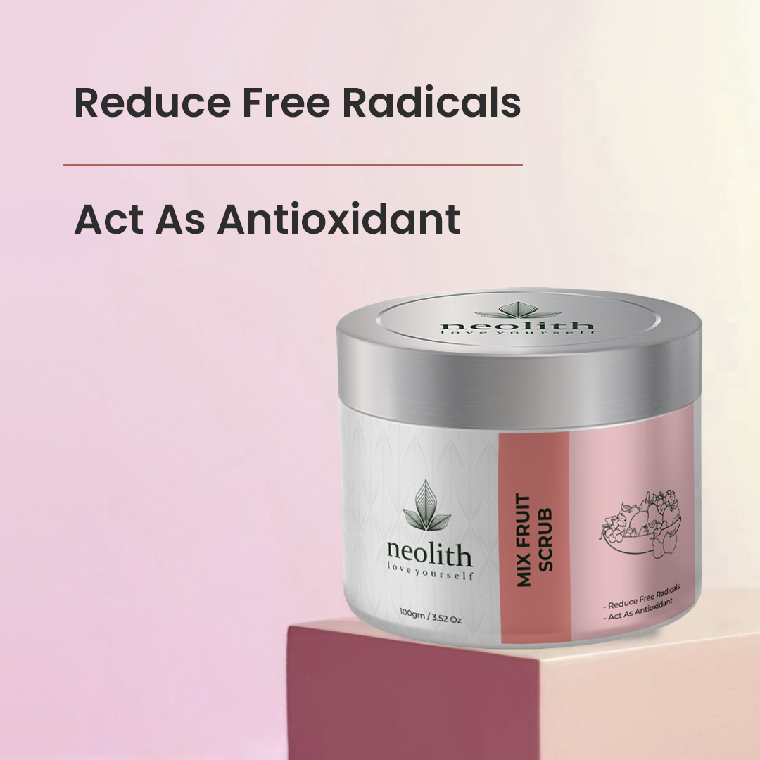 Mix Fruit Scrub - 100gm - Neolith Beauty Uk