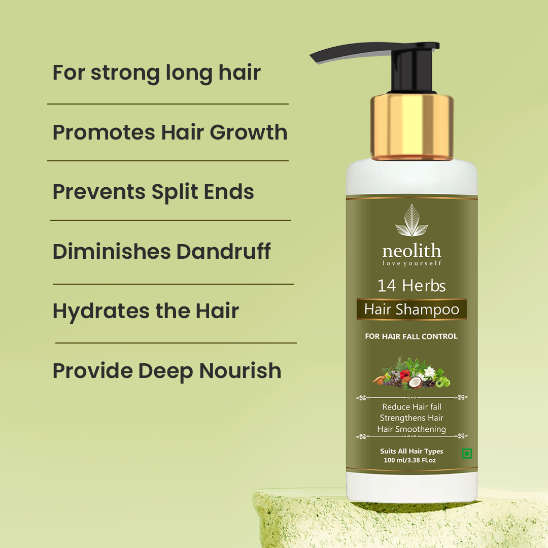 14 Herbs Hair Shampoo - 120ml Neolithbeauty