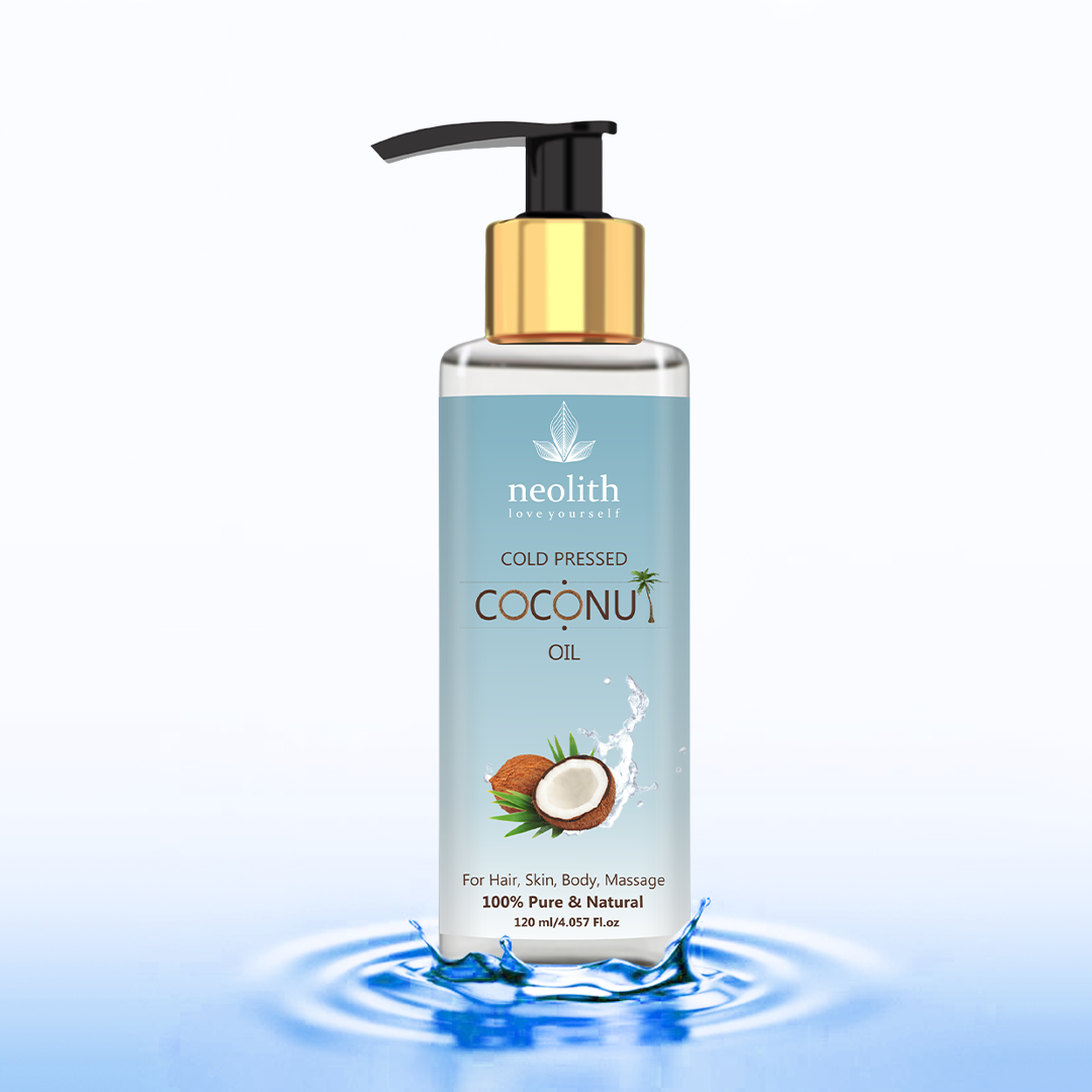 100% Pure Cold Pressed Coconut Oil - 120ml - Neolith Beauty Uk