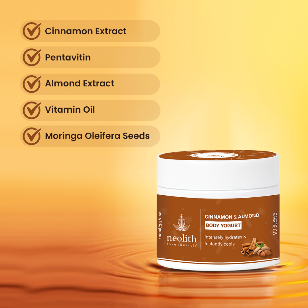 Cinnamon Almond Body Yogurt - 100ml - Neolith Beauty Uk