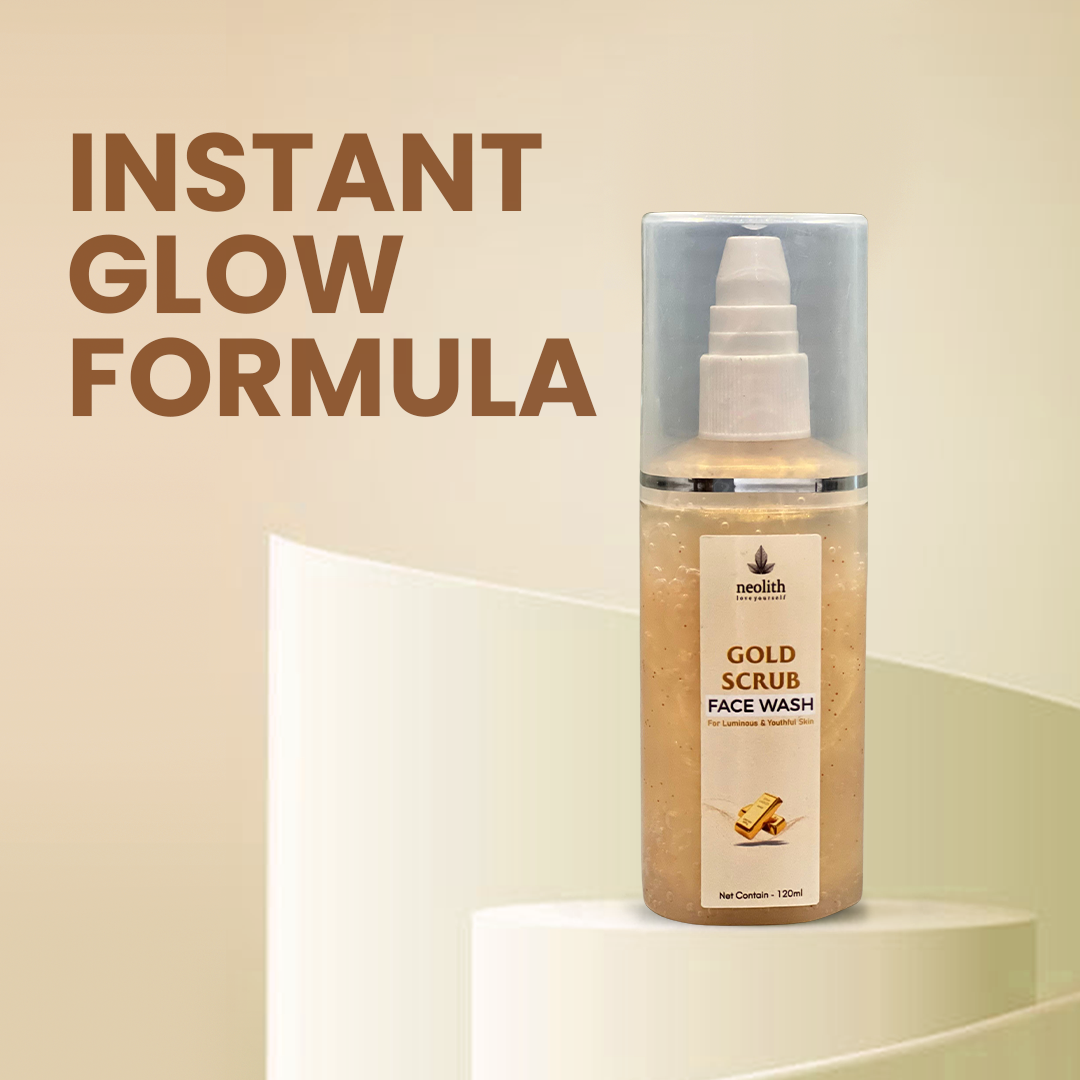 Gold Scrub Face Wash - 120ml Neolithbeauty