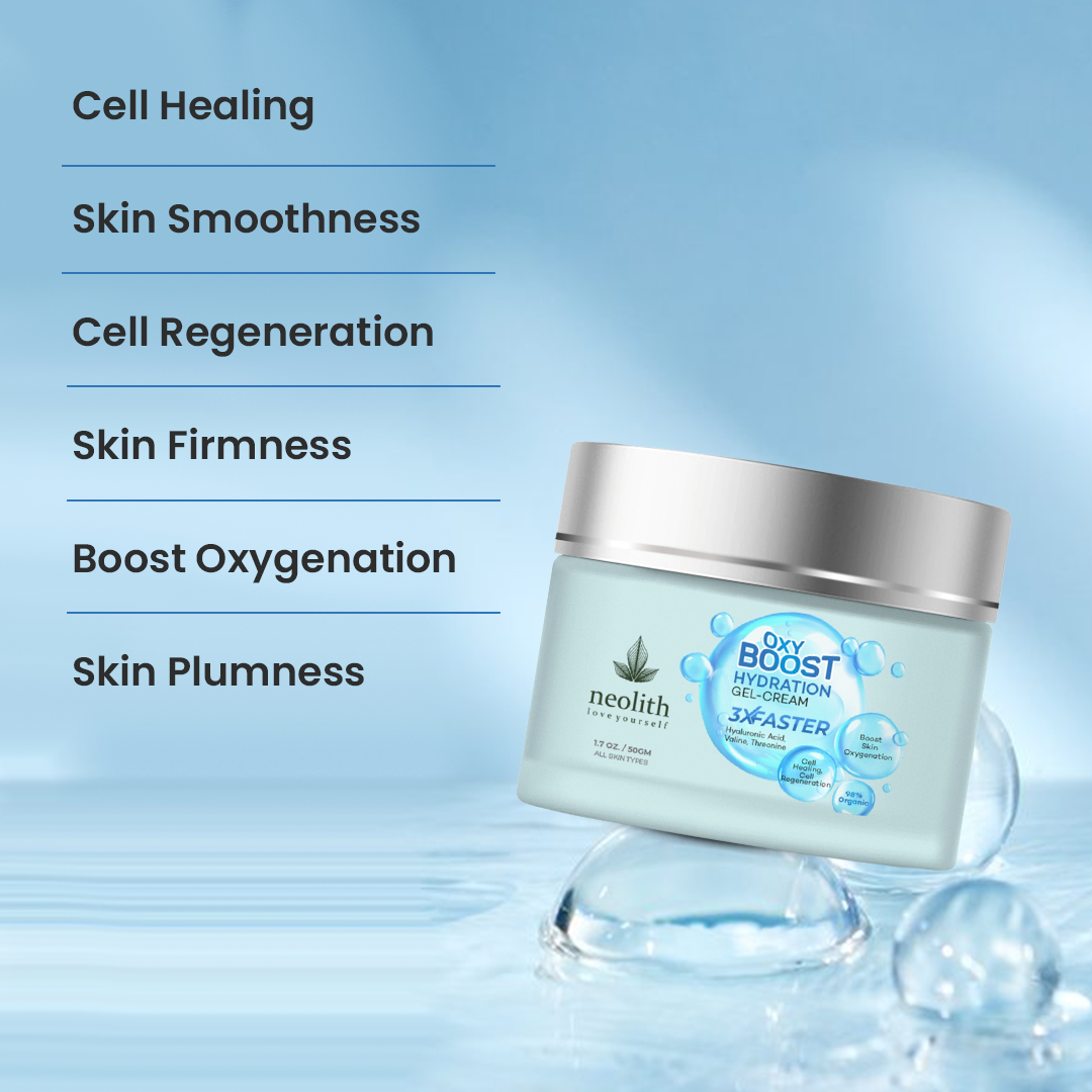 Oxy Boost Hyaluronic Acid Gel Cream - 50gm - Neolith Beauty Uk