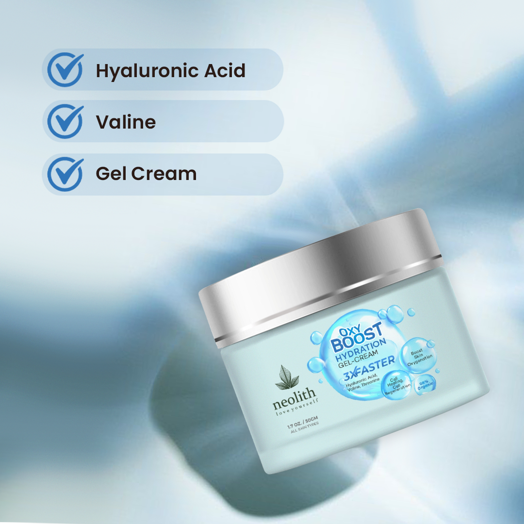 Oxy Boost Hyaluronic Acid Gel Cream - 50gm - Neolith Beauty Uk