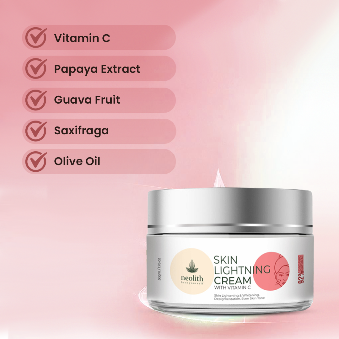 Skin Lightening Day Cream With Vitamin C - 30gm - Neolith Beauty Uk