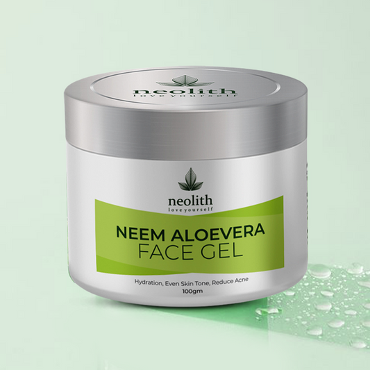 Neem Aloevera Face Gel - 100gm - Neolith Beauty Uk