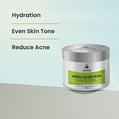 Neem Aloevera Face Gel - 100gm - Neolith Beauty Uk