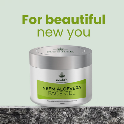 Neem Aloevera Face Gel - 100gm - Neolith Beauty Uk