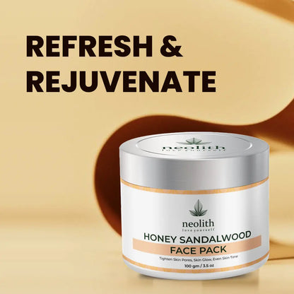 Honey Sandalwood Face Pack - 100gm - Neolith Beauty Uk