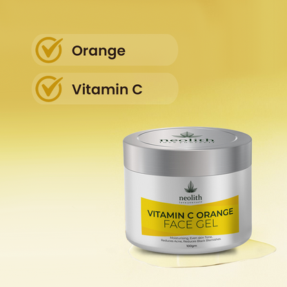 Vitamin C & Orange Face Gel - 100gm - Neolith Beauty Uk