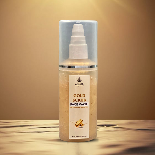 Gold Scrub Face Wash - 120ml Neolithbeauty