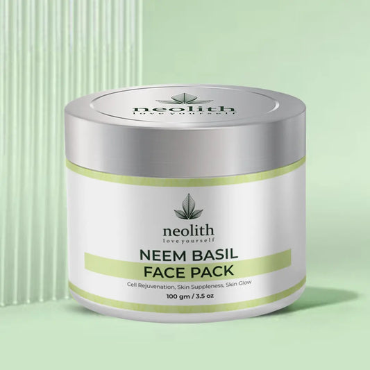 Neem Basil Face Pack - 100gm - Neolith Beauty Uk