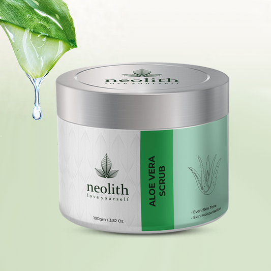 Aloe vera Face Scrub - 100gm - Neolith Beauty Uk