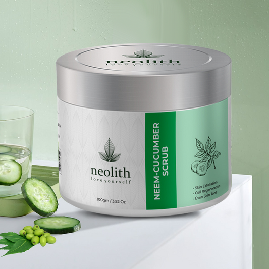 Neem Cucumber Scrub - 100gm - Neolith Beauty Uk