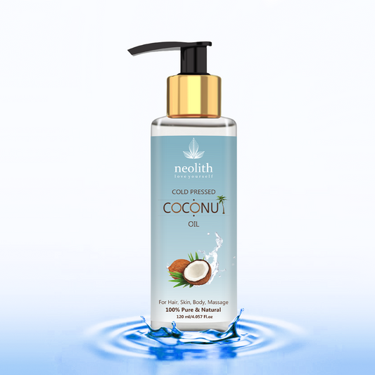 100% Pure Cold Pressed Coconut Oil - 120ml - Neolith Beauty Uk