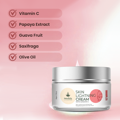 Skin Lightening Day Cream With Vitamin C - 30gm - Neolith Beauty Uk